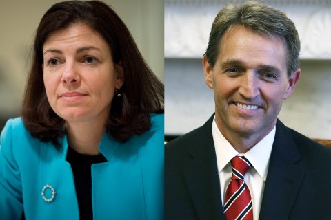 From Left: Senator Kelly Ayotte and Senator Jeff Flake.