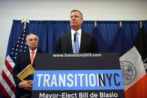 Bill De Blasio Announces William Bratton As City's Next Police Chief